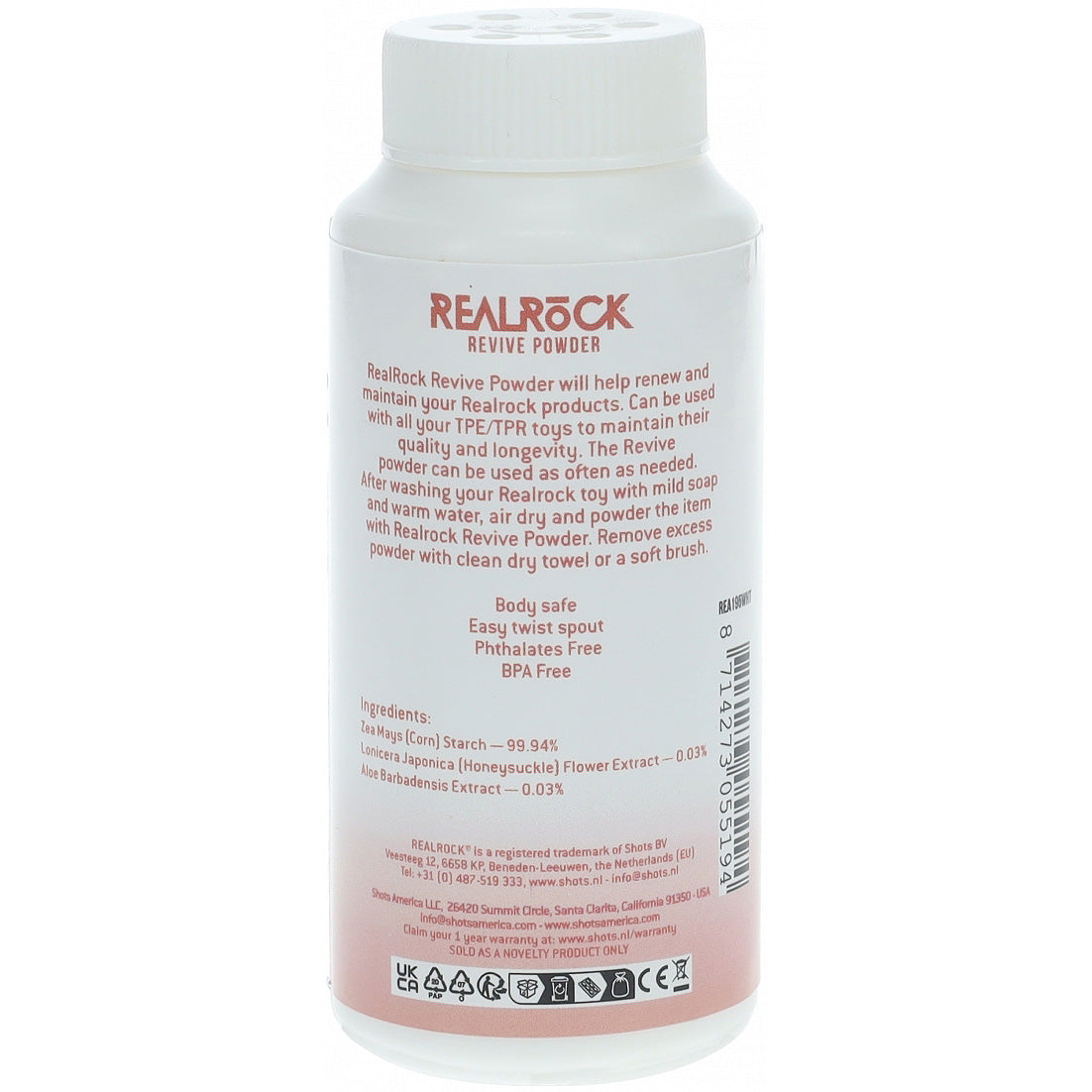 REALROCK Revive - Reviving Powder - Refreshing Powder - 60 grams Shots Toys