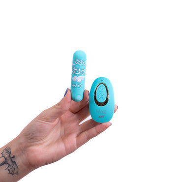 Maia JESSI 420 Remote - Sky Blue 7.6 cm USB Rechargeable Bullet with Wireless Remote Maia Toys