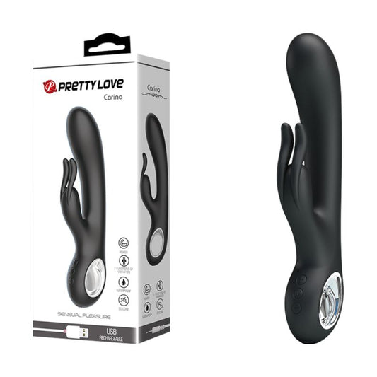 Rechargeable Carina Rabbit Vibrator - Pink - Club X