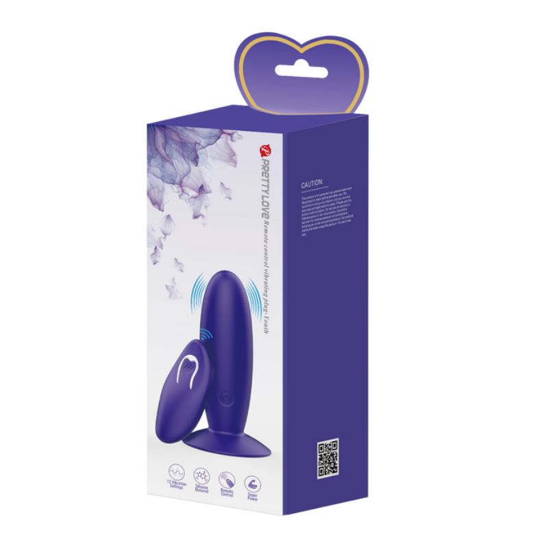 Pretty Love Remote Control Vibrating Plug Youth - Purple - Club X