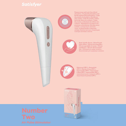 Satisfyer Number 2 - White Touch-Free Clitoral Stimulator Satisfyer