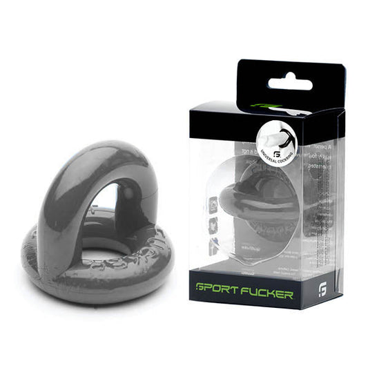 Sport Fucker Universal Cock Ring - Grey Cock & Balls Ring Sport Fucker