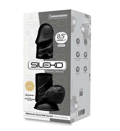 Silexd Model 1 Black 8.5" Dildo - Club X