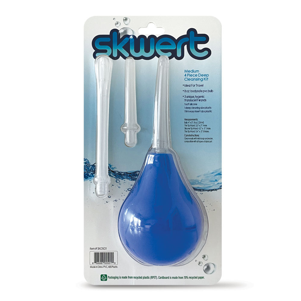 Skwert Medium 8 oz Douche Kit - Blue 240 ml Unisex Douche Kit C1 Releasing