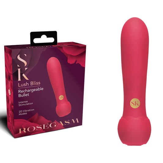 Secret Kisses ROSEGASM Lush Bliss Bullet - Red 10.8 cm USB Rechargeable Bullet XGEN Products