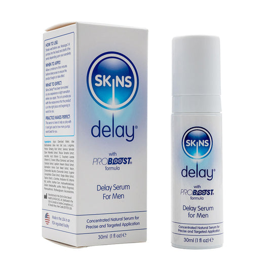 Skins Natural Delay Serum - Delay Gel for Men - 30 ml Bottle Default Title - Club X