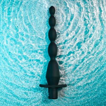 Selopa VIBRATING BUTT BEADS - Black 22 cm USB Rechargeable Vibrating Anal Beads Selopa