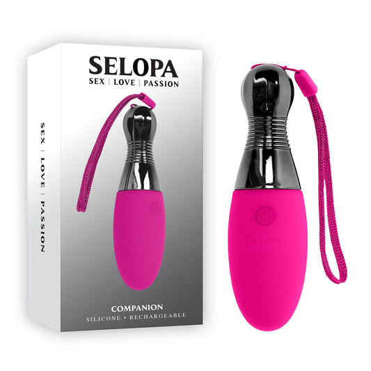 Selopa COMPANION - Pink 11.9 cm USB Rechargeable Vibrating Egg Selopa