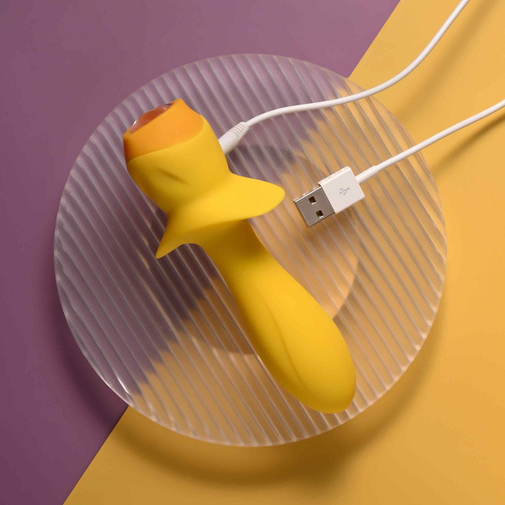 Selopa MELLOW YELLOW - Yellow 13.5 cm USB Rechargeable Vibrating Anal Plug Selopa