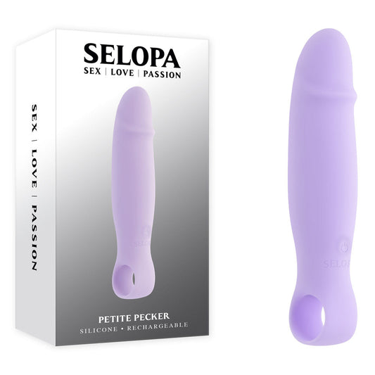 Selopa PETITE PECKER - Purple 11.7 cm USB Rechargeable Mini Vibrator Selopa