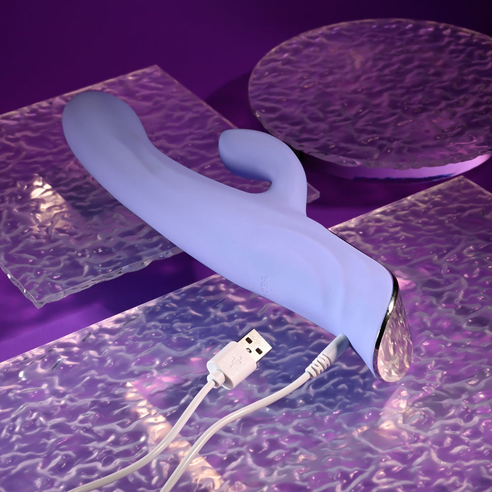 Evolved LAVENDER LOVE - Purple 23.3 cm USB Rechargeable Rabbit Vibrator Selopa