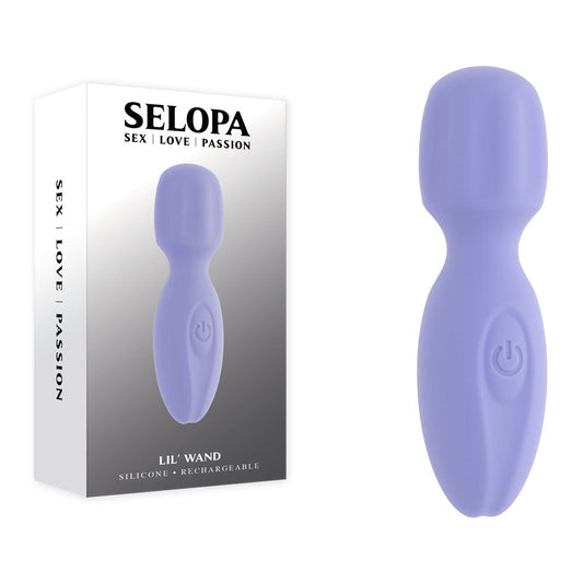 Selopa LIL' WAND - Purple 11 cm USB Rechargeable Massage Wand Selopa
