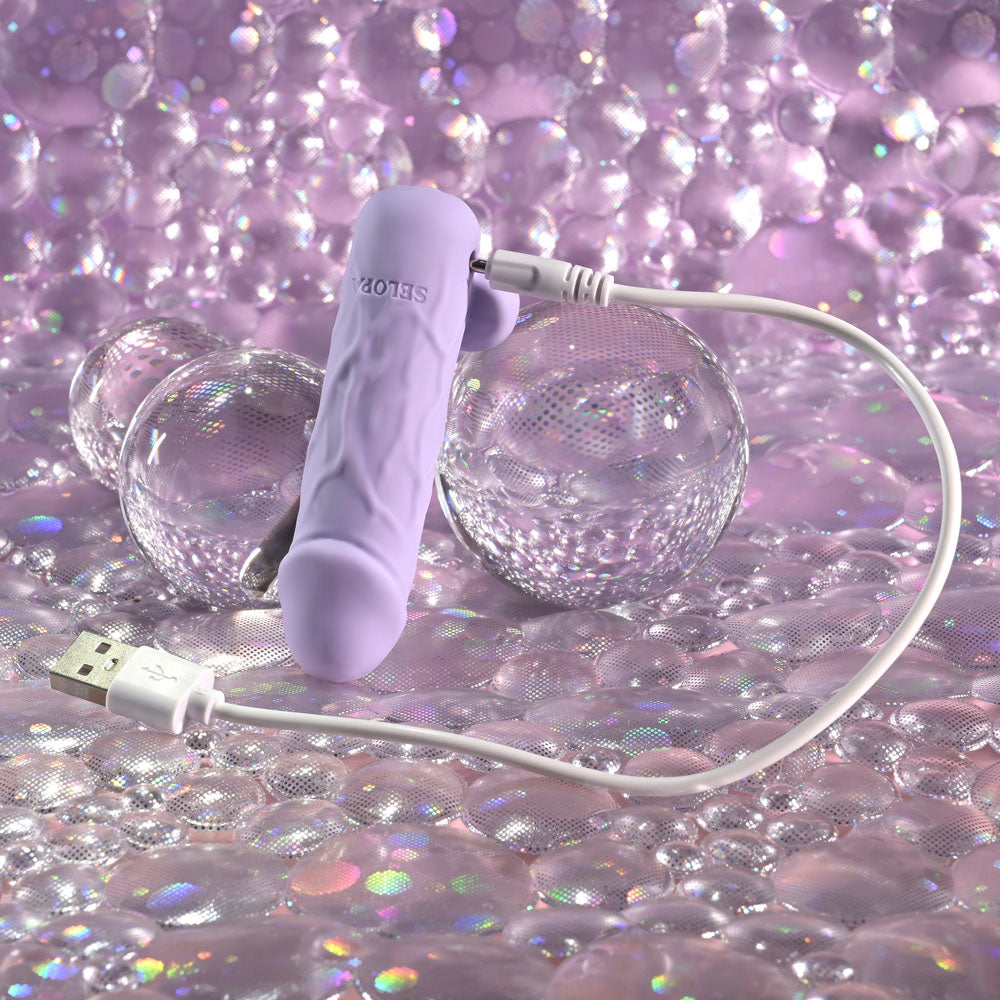 Selopa BALLSY BULLET - Purple 9.2 cm USB Rechargeable Bullet Selopa