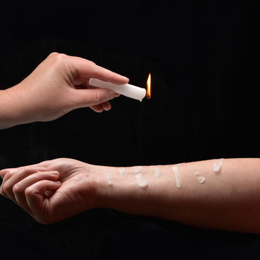 LaCire Drip Pillar Candles - White - White Drip Candles - Set of 3 Sportsheets