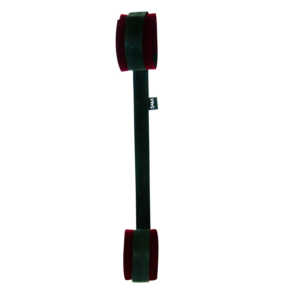 Sex & Mischief Enchanted Spreader Bar - Black/Red Restraints Sportsheets