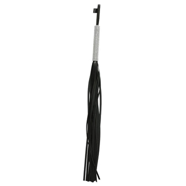 Sex & Mischief Sparkle Flogger - Black/Sparkle 78 cm Flogger Whip Sportsheets