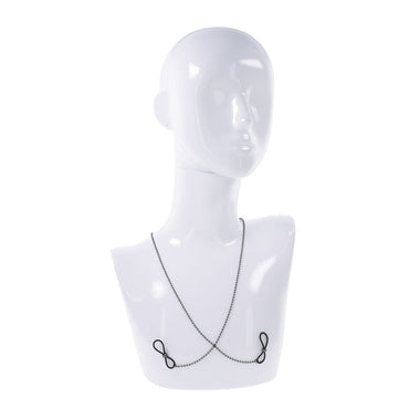S&M Exs & Ohs Body Jewelry with Nipple Ties - Metal Chain with Nipple Ties Sportsheets
