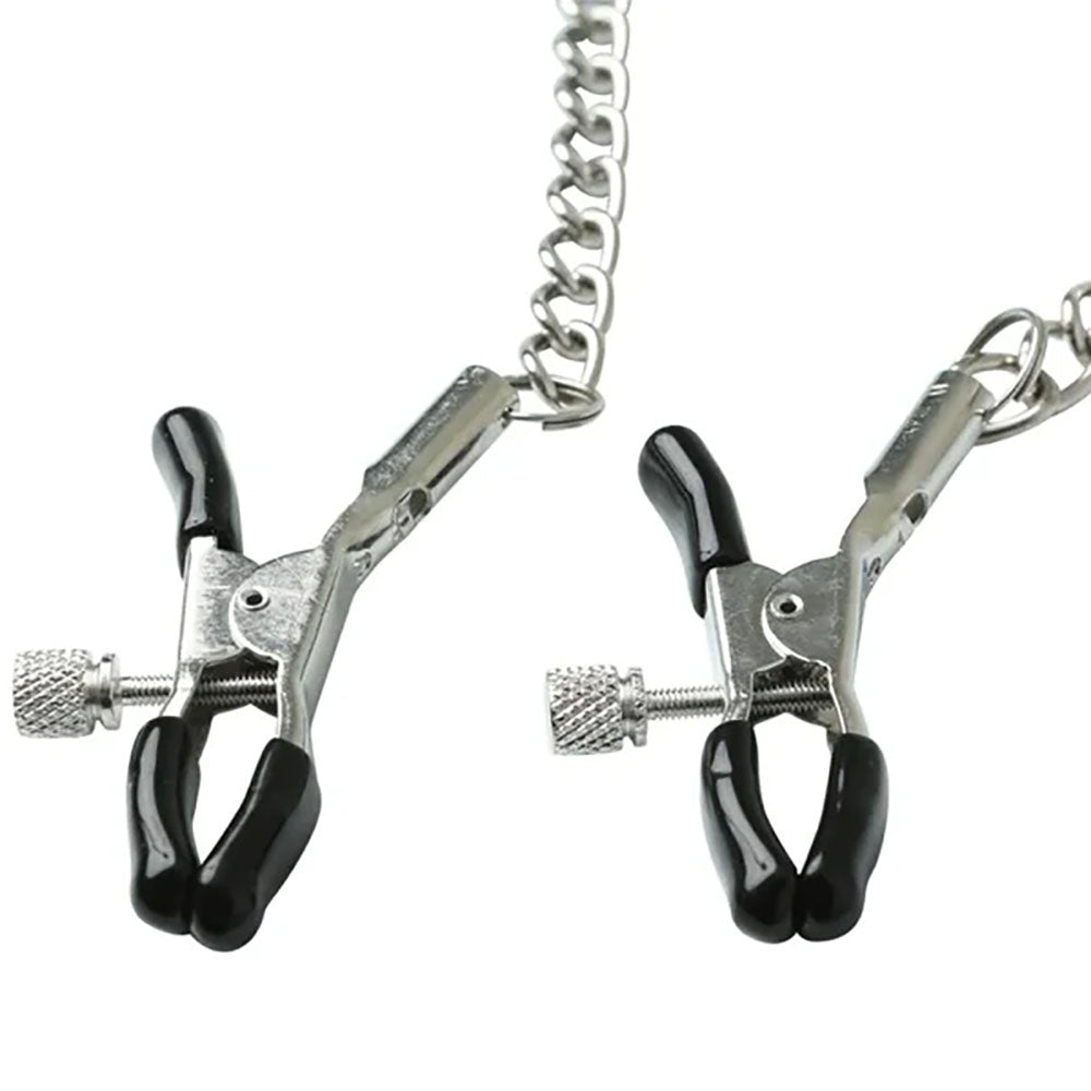 Sex & Mischief Chained Nipple Clamps - Club X