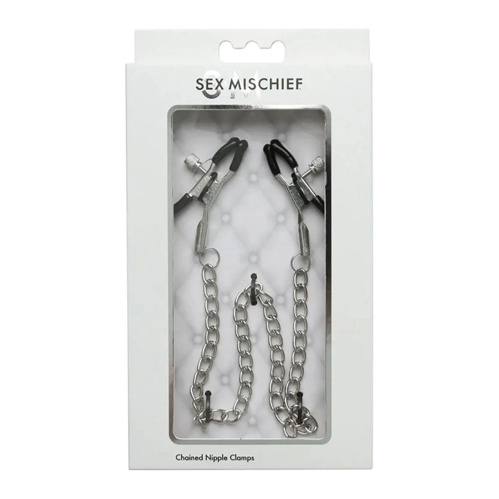 Sex & Mischief Chained Nipple Clamps - Club X