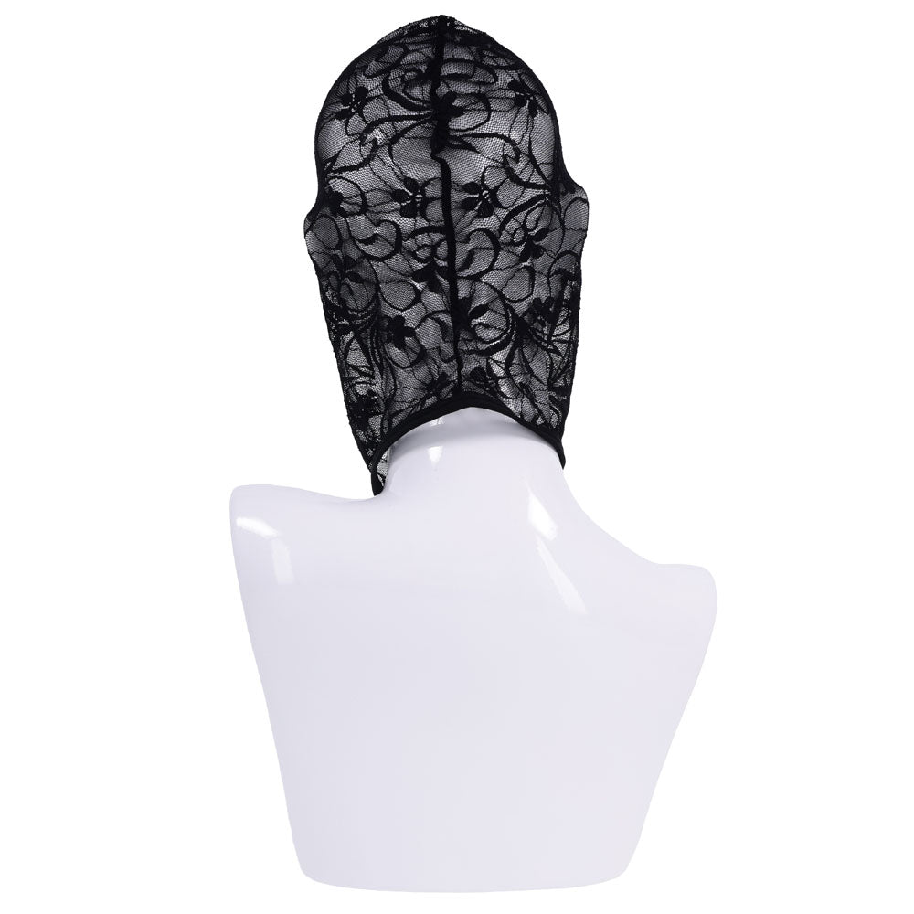 Sex & Mischief Lace Hush Hood - Black Hood Sportsheets