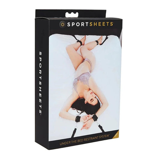 SPORTSHEETS Under The Bed Restraints - Bed Restraint System Black - Club X
