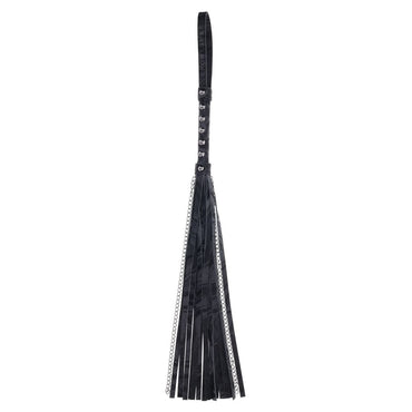 SPORTSHEETS Velvet Noir Chain Flogger - Black 43 cm Flogger Whip Sportsheets