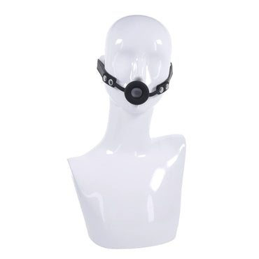 EDGE Silicone Ring Gag - Black Mouth Restraint Sportsheets