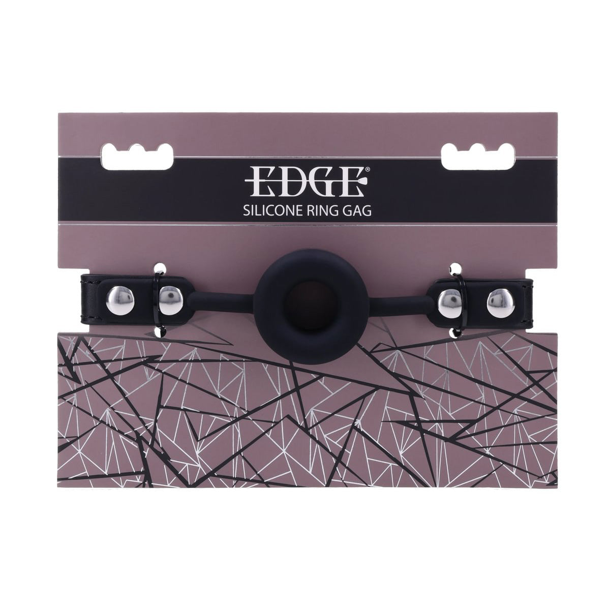 EDGE Silicone Ring Gag - Black Mouth Restraint Sportsheets