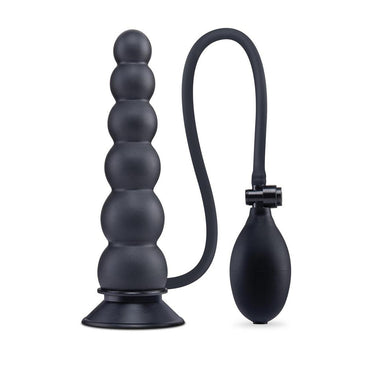 Size Up 7 Inch Ripple Inflatable Butt Plug - Black 20.3 cm Inflatable Butt Plug XGEN Products