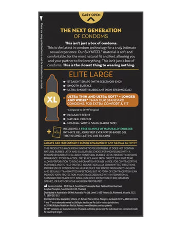Skyn Elite large Condoms - Club X