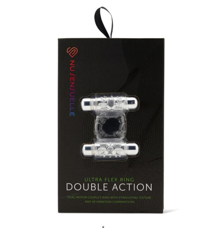 Nu Sensuelle Double Action Vibrating Cockring - Club X