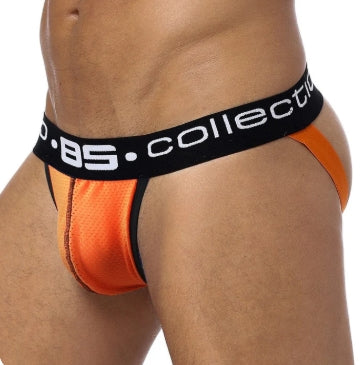 Club Jox 85 Collection Perforated Pouch Orange XXL Jockstrap - Club X