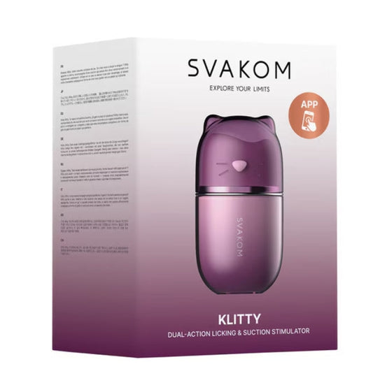 Klitty Dual-Action Licking & Suction Stimulator Svakom