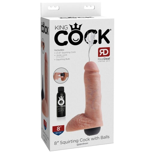 King Cock 8" Squirting Cock Dildo - Club X