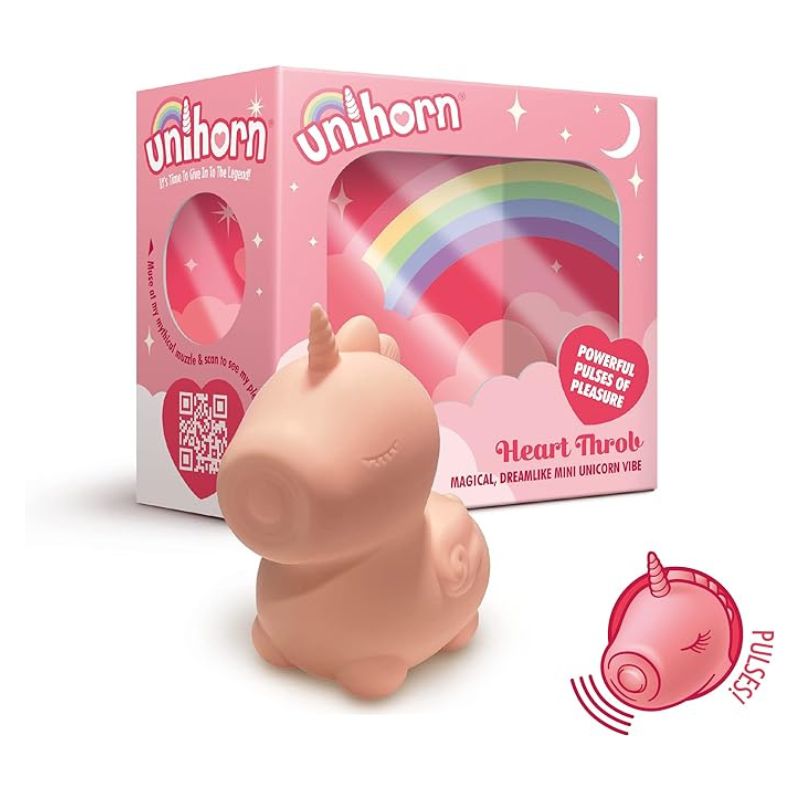 Unihorn Heart Throb Vibe Small Vibrator and Cute Ladies Personal Toys - Club X