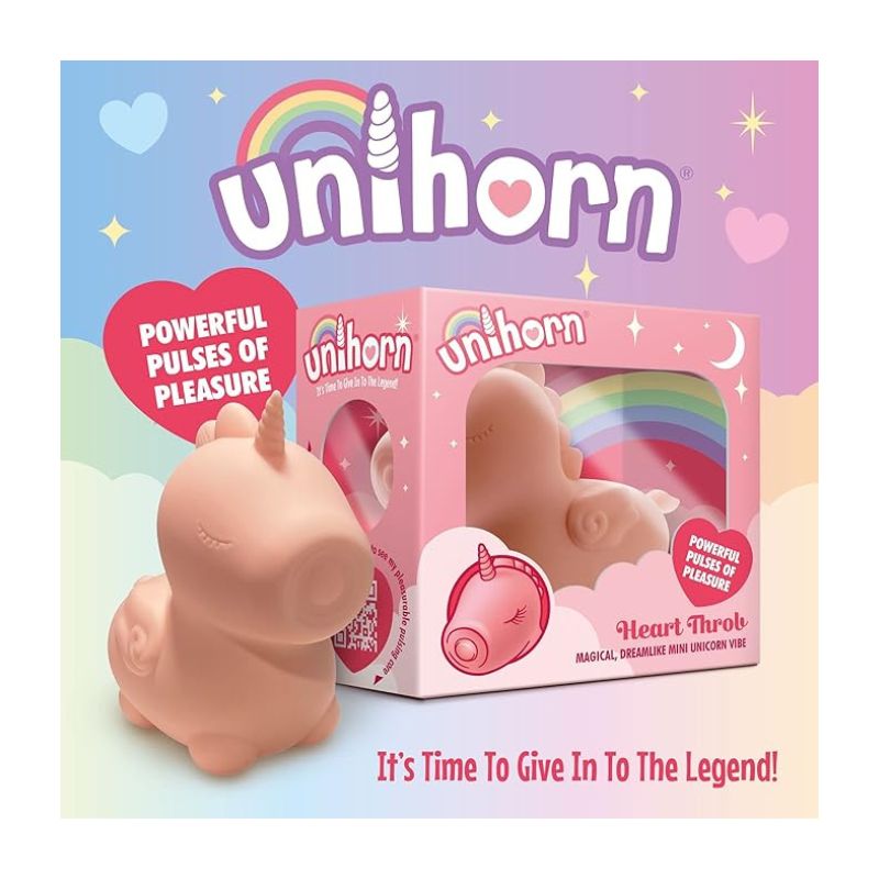 Unihorn Heart Throb Vibe Small Vibrator and Cute Ladies Personal Toys - Club X