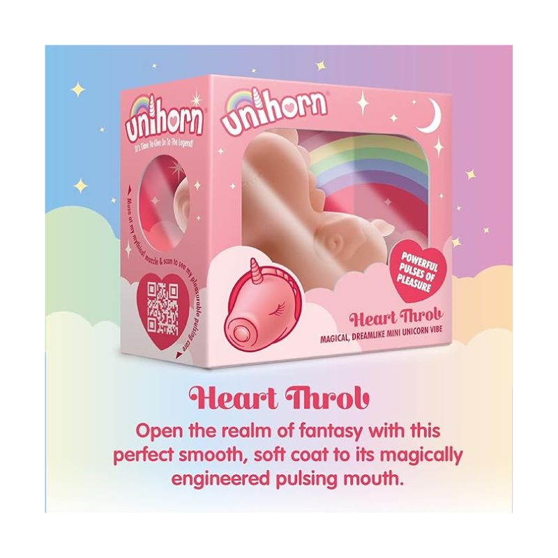 Unihorn Heart Throb Vibe Small Vibrator and Cute Ladies Personal Toys - Club X