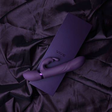 VIVE Nari - Purple - Purple 24.1 cm USB Rechargeable Rabbit Vibrator Shots Toys