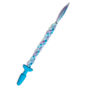 WhipSmart Furry Tales Silicone Unicorn Butt Plug - Blue 8.9 cm Butt Plug with Unicorn Tail WhipSmart