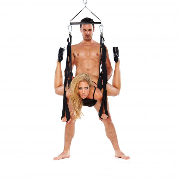 WhipSmart Pleasure Swing - Black Adjustable Swing WhipSmart