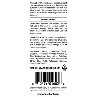 Fleshlube Water 8oz - Club X