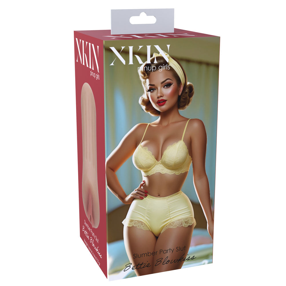 XKIN PinUp Girls - Bettie Blowkiss - Tan 12 cm Vagina Stroker Shots Toys