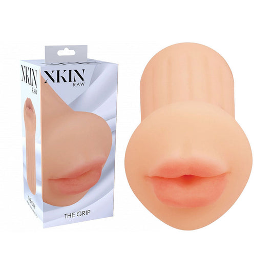 XKIN Raw The Grip 12cm mouth stroker ribbed exterior - ClubX Australia
