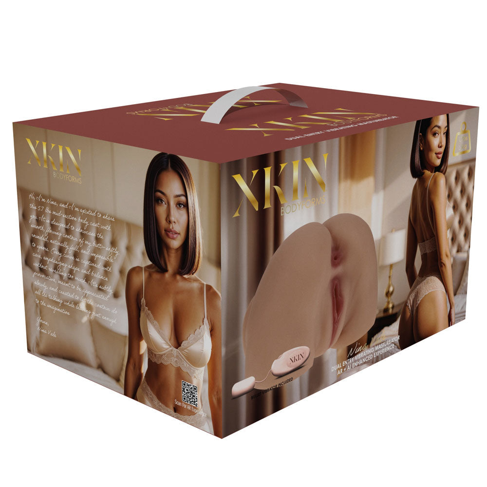 XKIN Bodyforms - Nina Vale - Tan Doggy-Style Torso Masturbator Shots Toys