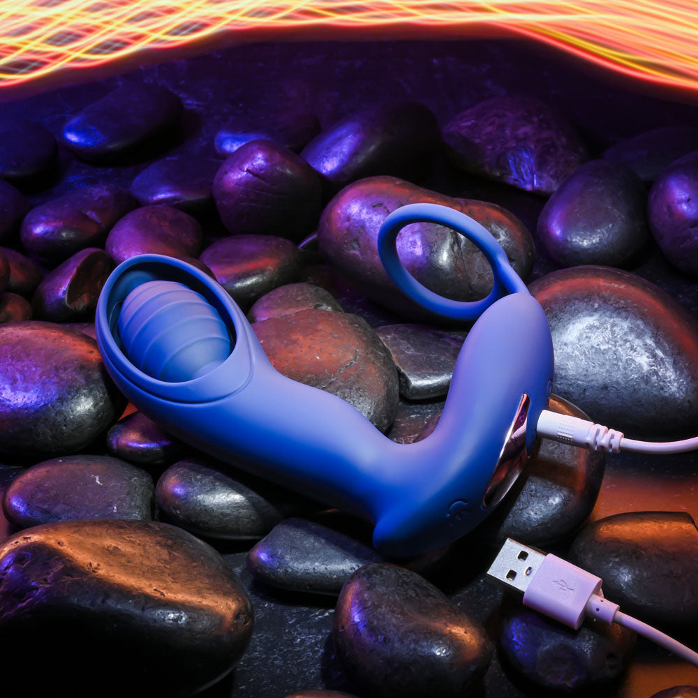 Zero Tolerance EXTRA MILE - Blue USB Rechargeable Vibrating Prostate Massager Zero Tolerance