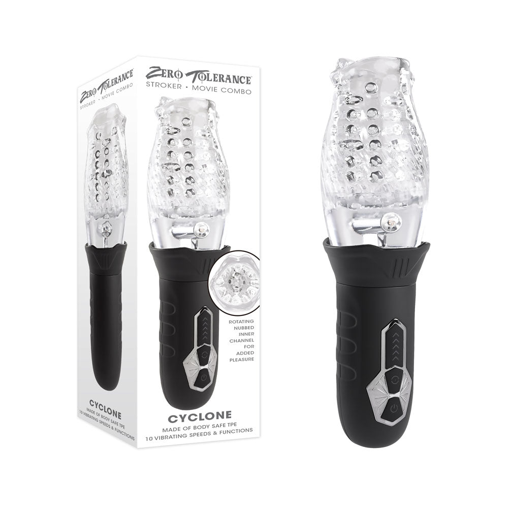 Zero Tolerance CYCLONE - USB Rechargeable Spinning & Vibrating Stroker Default Title - Club X
