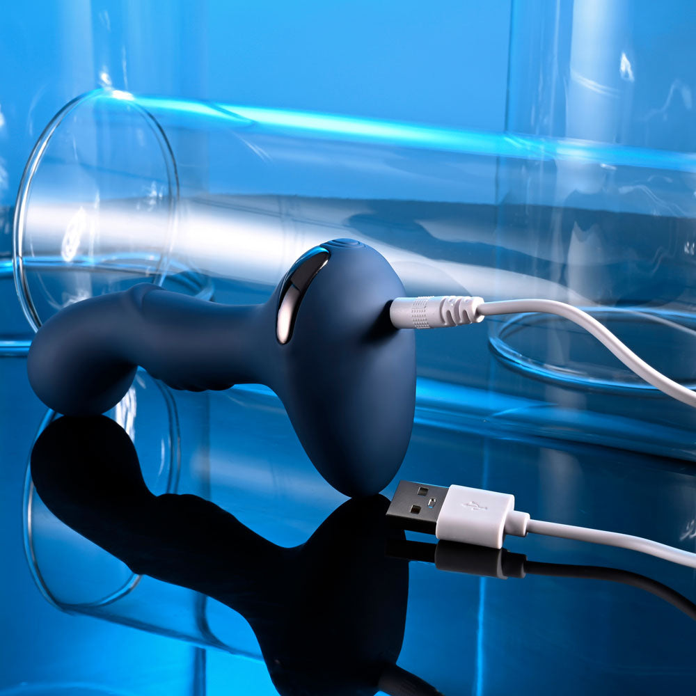 Zero Tolerance BLUE OASIS - Blue 12.3 cm USB Rechargeable Vibrating Anal Plug Zero Tolerance