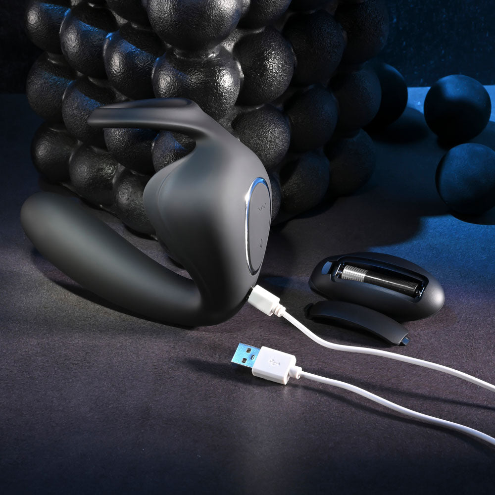 Zero Tolerance BALLIN OUT - Black USB Rechargeable Prostate Massager with Cock Ring and Wireless Remote Zero Tolerance