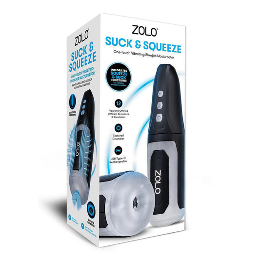 Zolo Suck & Squeeze - USB Rechargeable Sucking Auto Masturbator Zolo