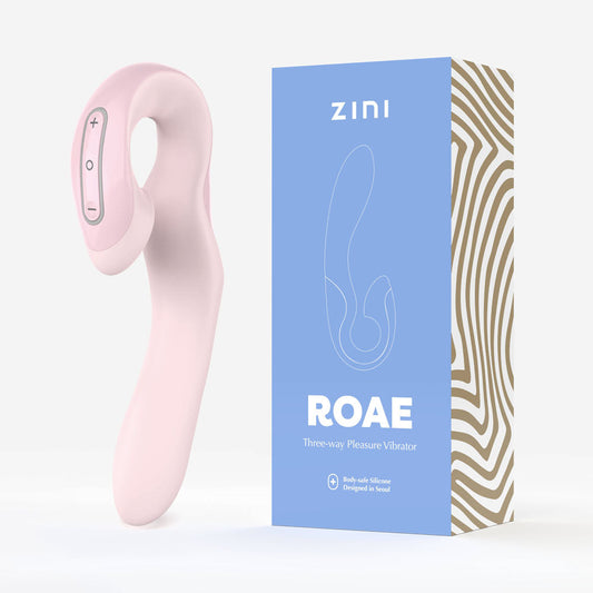 Zini Roae - Pink - Pink 19.5 cm USB Rechargeable Vibrator Zini